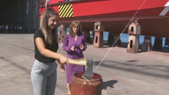 U pulskom Tehnomontu porinuta dva vatrogasna broda, Foto: Regionalni dnevnik/HRT