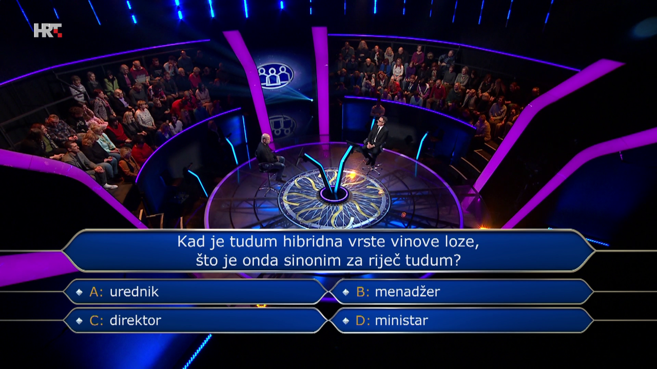 Milorad Podunavac, Foto: Tko želi biti milijunaš?/HRT