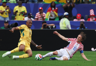 Jordan Ayew i Luka Modrić u duelu, Foto: Bill Streicher/REUTERS