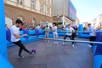 Nogometaši Rijeke u druženju s navijačima na Korzu, Foto: Goran Kovačić/PIXSELL