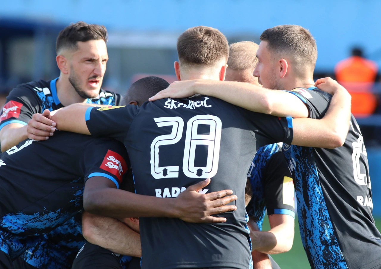 Slavlje igrača Varaždina, Foto: Željko Hajdinjak/CROPIX