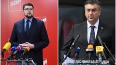Peđa Grbin i Andrej Plenković 