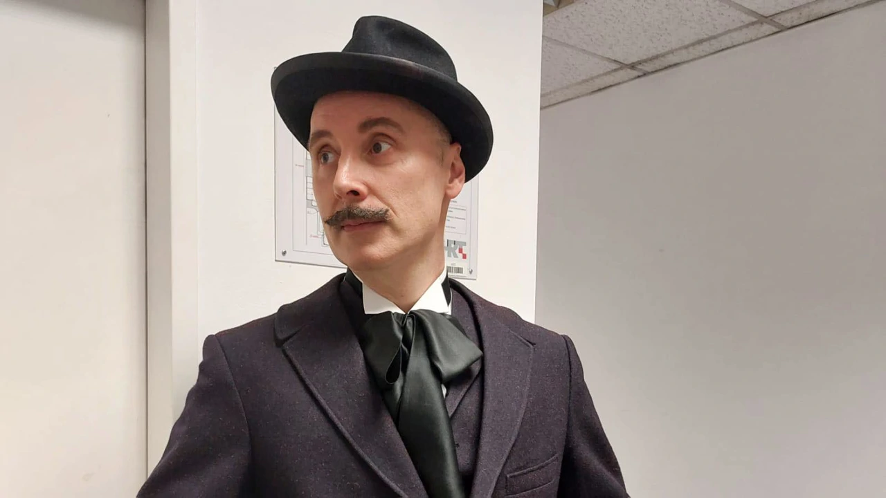 Glumac Dražen Šivak kao A.G. Matoš