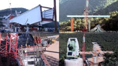 Montaža segmenata na Stonskome mostu