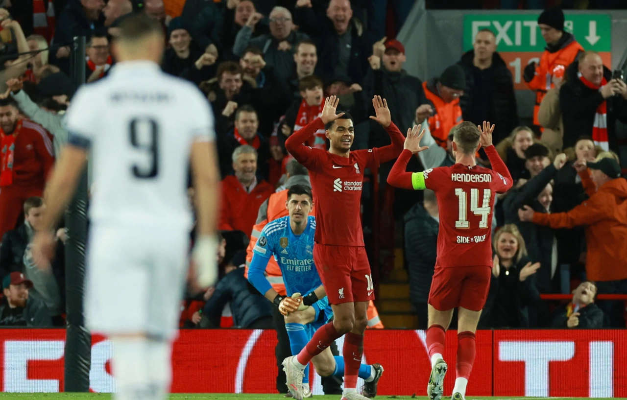 Slavlje igrača Liverpoola nakon drugog pogotka