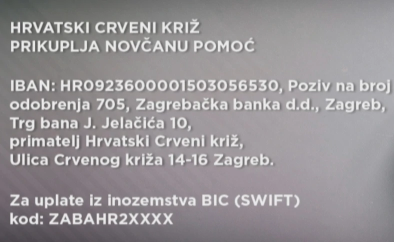Hrvatski Crveni križ prikuplja novčanu pomoć 