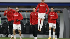 Lucas Holer i Nicolas Hofler na zagrijavanju 