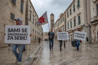 Prosvjed u Dubrovniku, Foto: Grgo Jelavic/PIXSELL