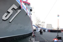 Porinuće razarača klase Choe Hyon, Foto: Korean Central News Agency/Reuters