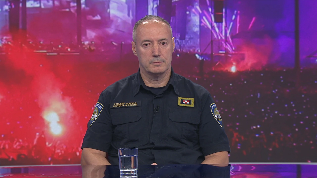 Damir Barić, zamjenik glavnog ravnatelja policije i voditelj Stožera za provedbu mjera osiguranja Thompsonovog koncerta 