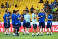 Nogometaši Dinama uoči utakmice s AEK-om, Foto: Yannis Halas/Focus Images/Sipa USA