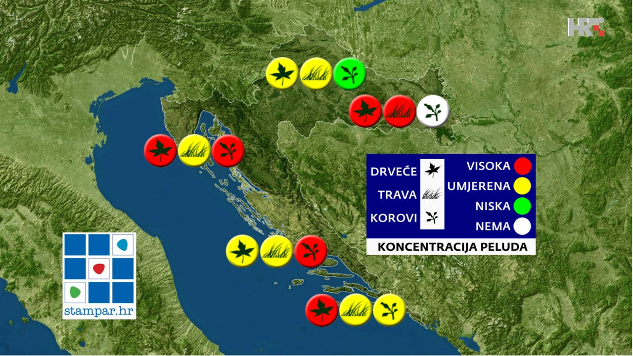 peludna prognoza NZJZ-a, Foto: HRT/HRT