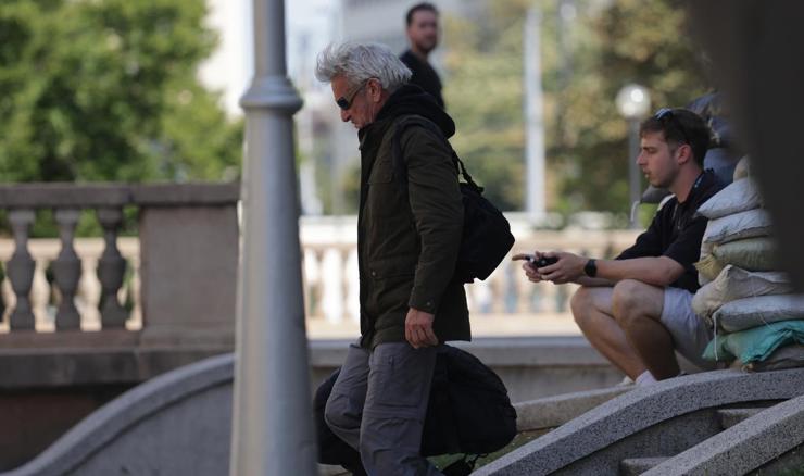 Sean Penn na snimanju filma "Snake Island" u Zagrebu