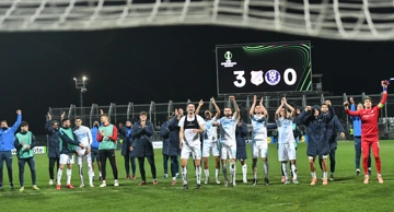 Igrači Rijeke u slavlju