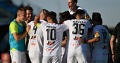 HNK Gorica - NK Slaven Belupo. Marijan Čabraja, slavlje Gorice 