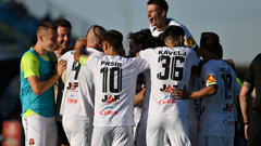 HNK Gorica - NK Slaven Belupo. Marijan Čabraja, slavlje Gorice 