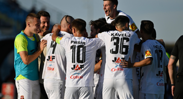 HNK Gorica - NK Slaven Belupo. Marijan Čabraja, slavlje Gorice 