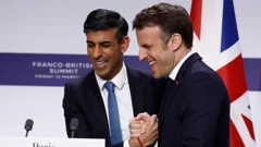 Rishi Sunak i Emmanuel Macron