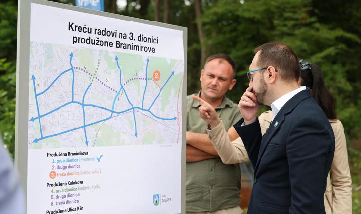 Počeli radovi na produženoj Branimirovoj, rok završetka šest