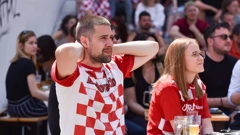 Hrvatski navijači u Tkalčićevoj ulici