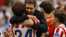 Diego Simeone i Robin Le Normand  