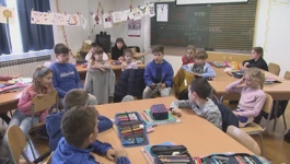 Osnovnoškolci u Brelima