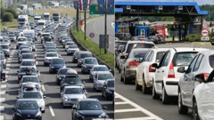 Proteklog vikenda naplaćeno 6,37 milijuna eura cestarine, 8% više nego lani