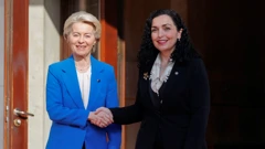 Vjosa Osmani i Ursula von der Leyen