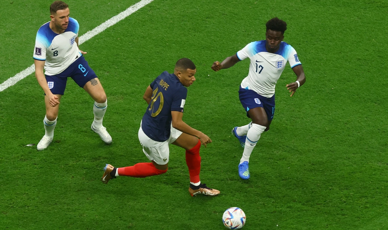 Kylian Mbappe, Bukayo Saka i Jordan Henderson 
