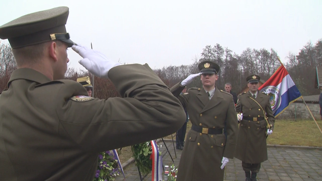 U mjestu Bučje kod Pakraca - obilježena je 30. godišnjica oslobađanja zloglasnog neprijateljskog uporišta na tom području, Foto: HRT/HTV
