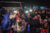 Zvonimir Srna s navijačima, Foto: Sanjin Strukic/PIXSELL