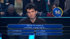 Jan Težak , Foto: Tko želi biti milijunaš?/HRT
