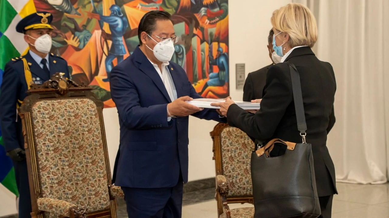 Predsjednik Luis Arce i Mira Martinec