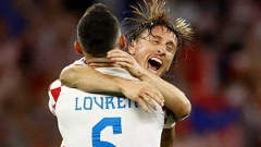 Luka Modrić i Dejan Lovren