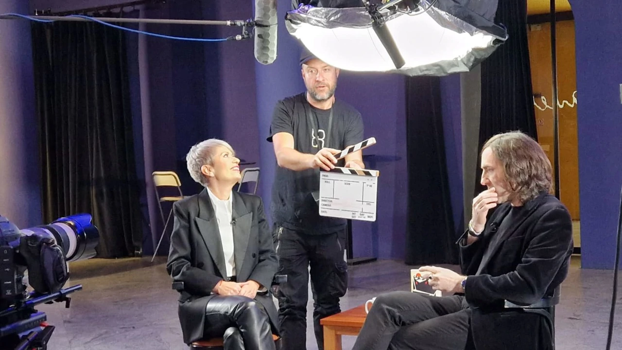 Morana Kasapović i  Paul Lynch, Foto: Siniša Hajduk/HRT