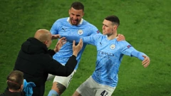Phil Fode,  Pep Guardiola i Kyle Walker 