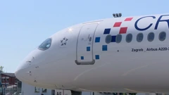  Airbus A220 sletio u Zagreb, Foto: HTV/HRT