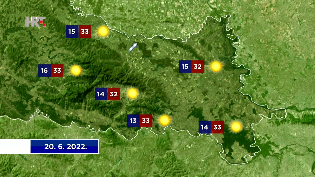 Prognoza vremena, Foto: HTV/HRT