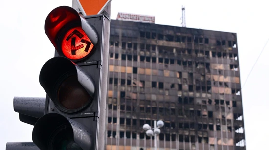 Zapaljen Vjesnikov neboder