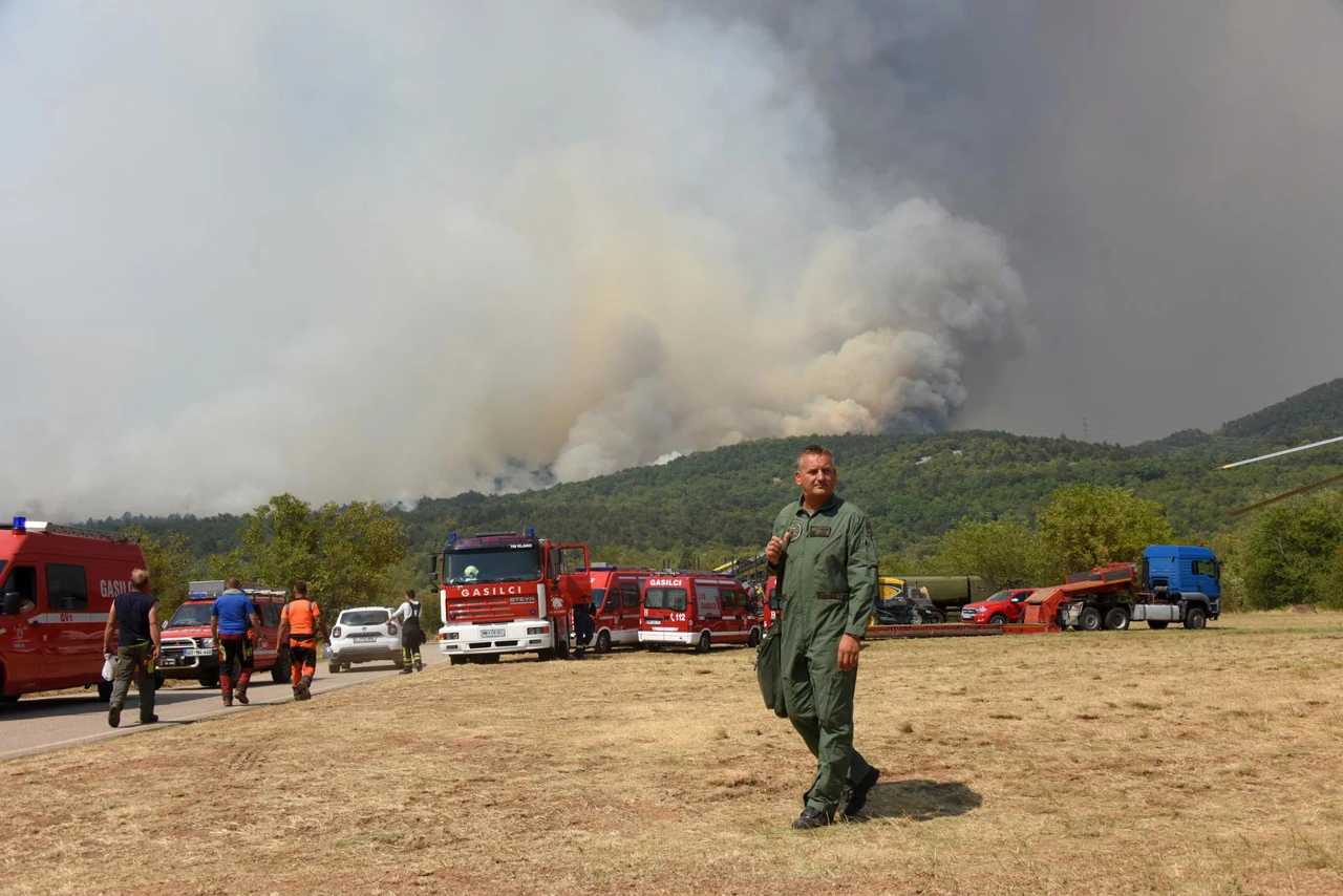 Požar na Krasu, Foto:  Sasa Miljevic /PIXSELL
