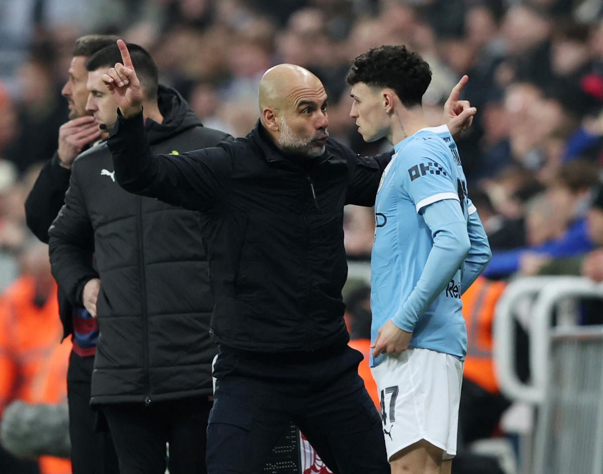 Pep Guardiola i Phil Foden