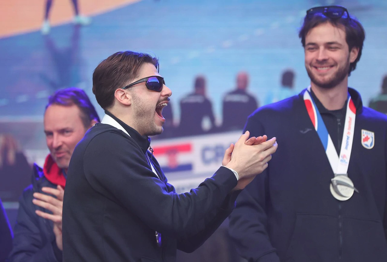 Filip Glavaš na dočeku u Zagrebu, Foto: Matija Habljak/PIXSELL
