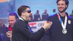 Filip Glavaš na dočeku u Zagrebu