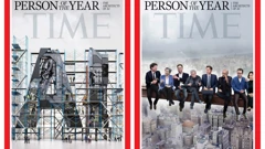 Dvije naslovnice izdanja časopisa Time za "Osobu godine" za 2025. godinu