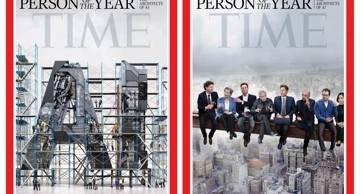 Dvije naslovnice izdanja časopisa Time za "Osobu godine" za 2025. godinu