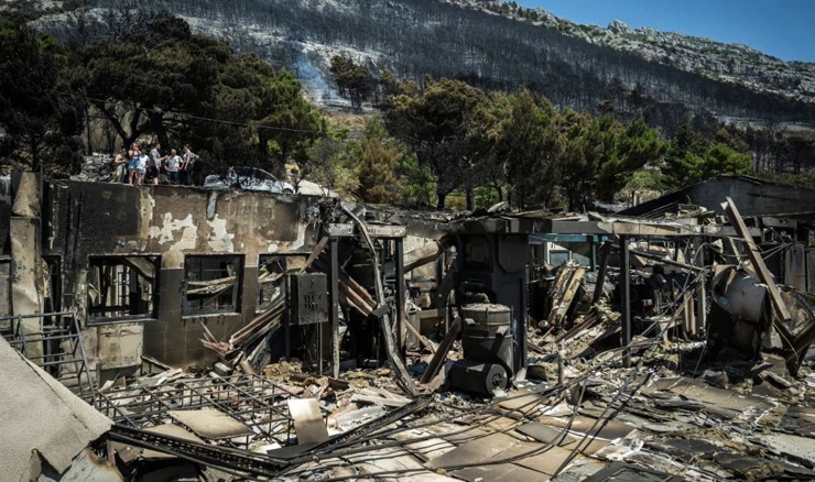 Izgorjela uljara na području Marušića, arhivska fotografija