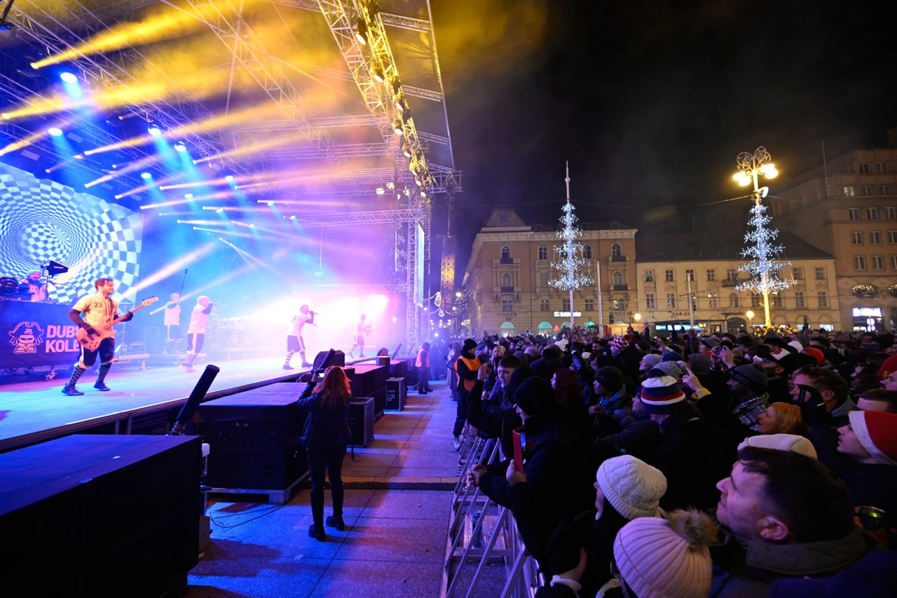 Doček Nove godine 2026. na Trgu bana Jelačića, Foto: Damir Krajac/CROPIX