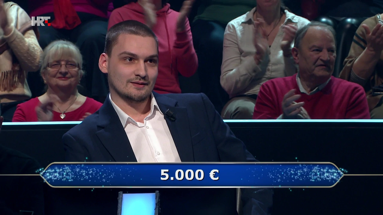 Bruno Tatarević, Foto: Tko želi biti milijunaš?/HRT