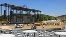 Preparations for the Thompson concert in Sinj 