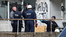 Očevid na zgarištu Vjesnika